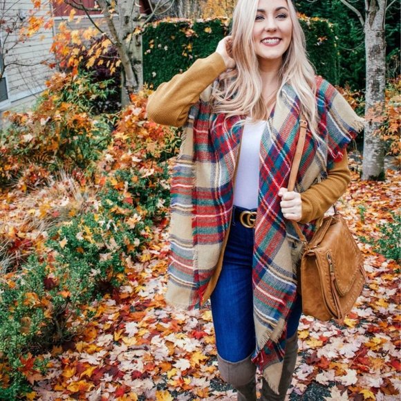 Accessories - Multi Color Blanket Scarf